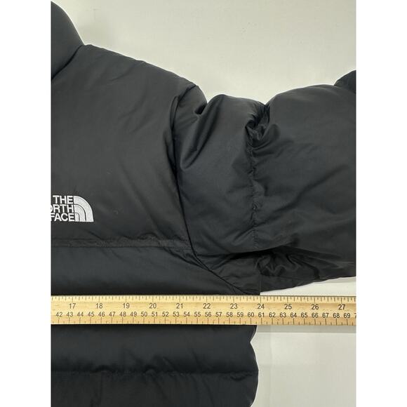 The North Face Mens Jacket Size Large Black Nuptse 700 Goose Down Puffer Zip Up - Picture 12 of 15